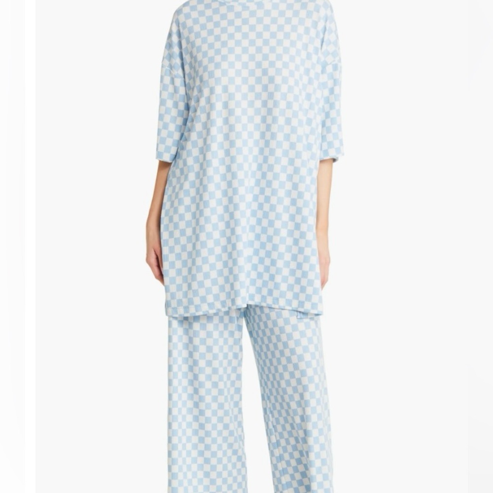 Dressed in Lala Lex Ribbed Playsuit Checkered